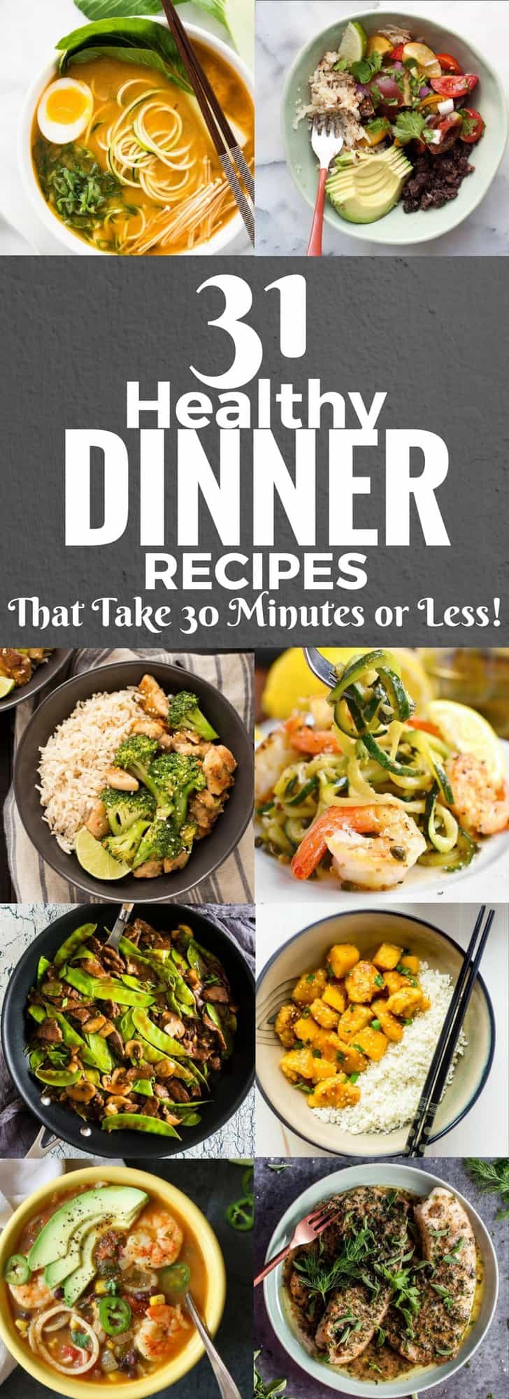 How to prepare healthy meals in 30 minutes or less