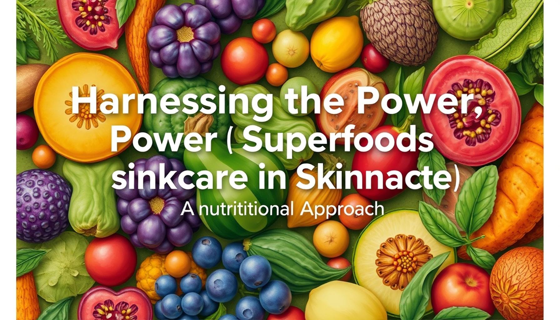 Harnessing the Power of Superfoods in Skincare: A Nutritional Approach