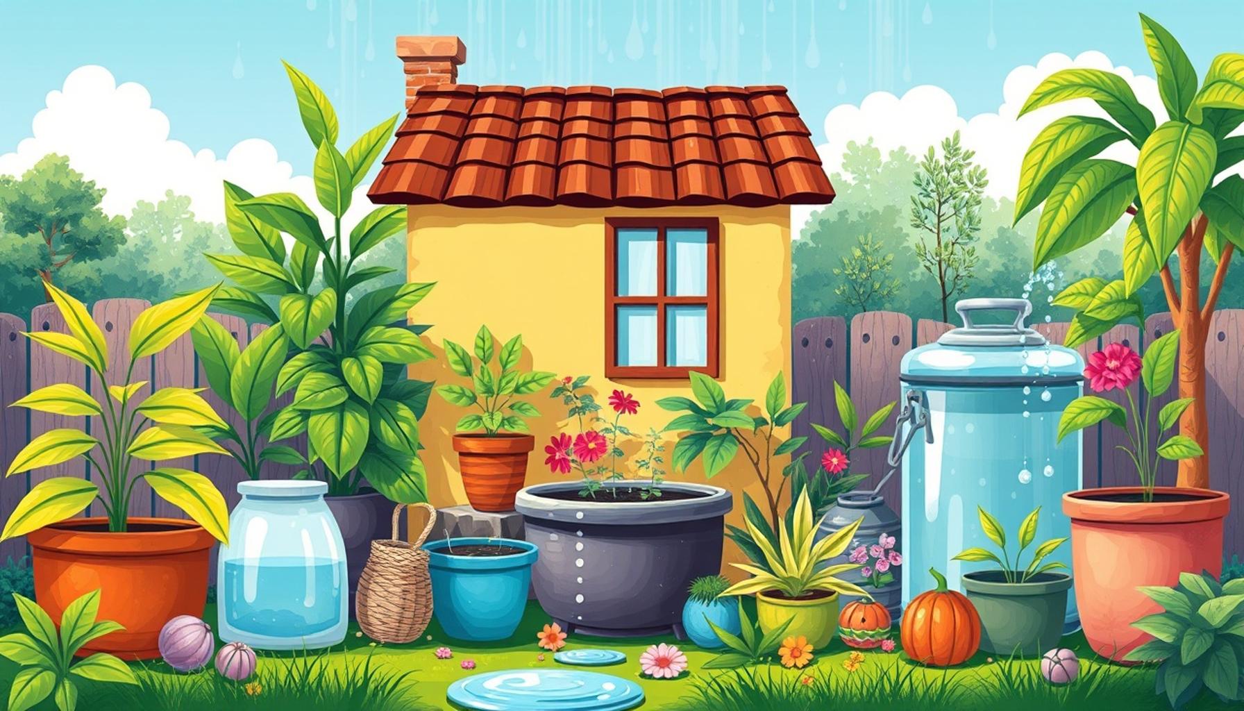 Natural Methods for Rainwater Collection for Sustainable Home Irrigation