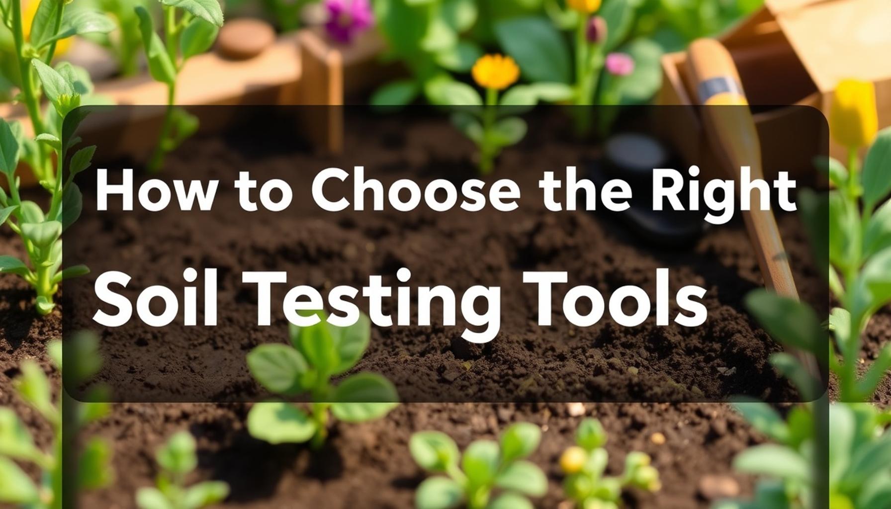 How to Choose the Right Soil Testing Tools for Home Gardeners